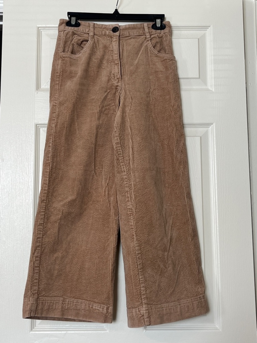 H&M Tan Wide-Leg Corduroy Pants for Kids